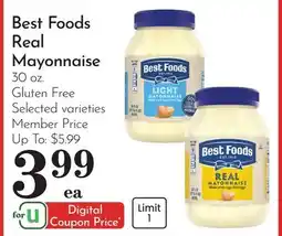 Pavilions Best Foods Real Mayonnaise offer