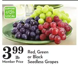 Pavilions Red, Green or Black Seedless Grapes offer