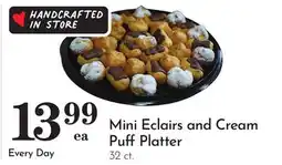 Pavilions Mini Eclairs and Cream Puff Platter offer
