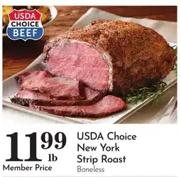 Pavilions USDA Choice New York Strip Roast offer