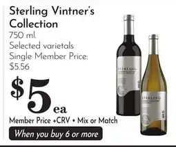 Pavilions Sterling Vintner's Collection offer