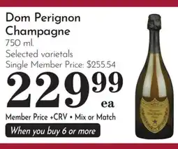 Pavilions Dom Perignon Champagne offer