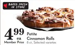 Pavilions Petite Cinnamon Rolls offer