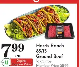 Pavilions Harris Ranch 85/15 Ground Beef offer