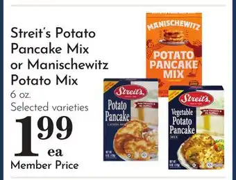 Pavilions Streit's Potato Pancake Mix or Manischewitz Potato Mix offer