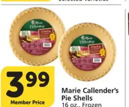 Albertsons Marie Callender's Pie Shells offer
