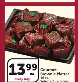 Albertsons Gourmet Brownie Platter offer
