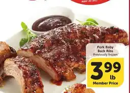 Albertsons Pork Baby Back Ribs offer
