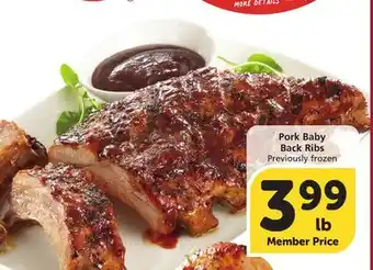 Albertsons Pork Baby Back Ribs offer