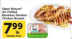 Albertsons Open Nature Air Chilled Boneless Skinless Chicken Breasts offer