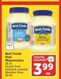Albertsons Best Foods Real Mayonnaise offer