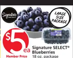 Albertsons Signature SELECT Blueberries offer