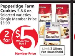 Albertsons Pepperidge Farm Cookies offer