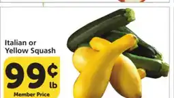 Albertsons Italian or Yellow Squash offer