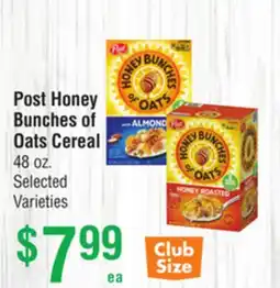 Smart & Final Post Honey Bunches of Oats Cereal offer