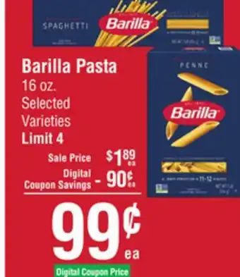 Smart & Final Barilla Pasta offer