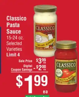 Smart & Final Classico Pasta Sauce offer
