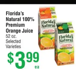 Smart & Final Florida's Natural 100% Premium Orange Juice offer