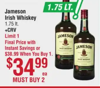 Smart & Final Jameson Irish Whiskey offer