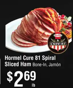 Smart & Final Hormel Cure 81 Spiral Sliced Ham offer