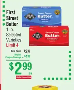 Smart & Final First Street Butter offer