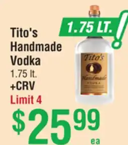 Smart & Final Tito's Handmade Vodka offer