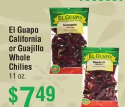 Smart & Final El Guapo California or Guajillo Whole Chilies offer