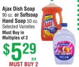 Smart & Final Ajax Dish or Softsoap Hand Soap offer