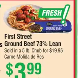 Smart & Final First Street Ground Beef 73% Lean offer