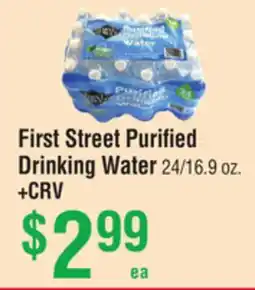 Smart & Final First Street Purified Drinking Water offer