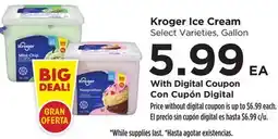 Food 4 Less Kroger Ice Cream offer