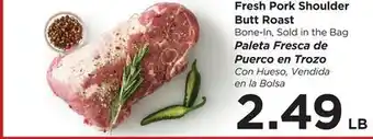 Food 4 Less Fresh Pork Shoulder Butt Roast offer