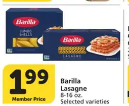 Vons Barilla Lasagne offer