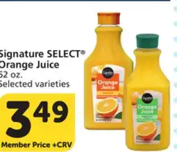 Vons Signature SELECT Orange Juice offer