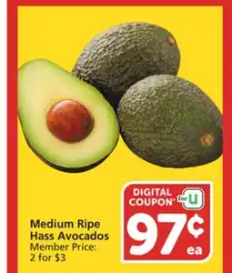 Vons Medium Ripe Hass Avocados offer