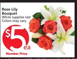 Vons Rose Lily Bouquet offer
