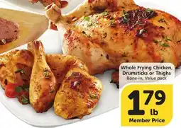 Vons Whole Frying Chicken, Drumsticks or Thighs offer