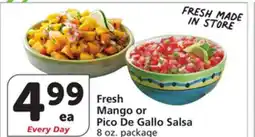 Vons Fresh Mango or Pico De Gallo Salsa offer