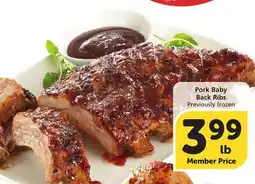 Vons Pork Baby Back Ribs offer