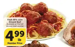 Vons Fresh 80% Lean Ground Beef offer