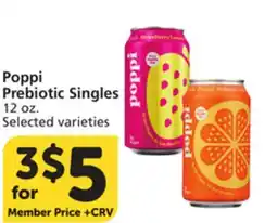 Vons Poppi Prebiotic Singles offer