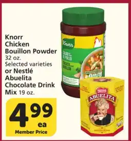 Vons Knorr Chicken Bouillon Powder 32 oz. or NestlΓ© Abuelita Chocolate Drink Mix 19 oz offer