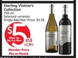 Vons Sterling Vintner's Collection offer