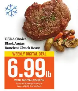 Mariano's USDA Choice Black Angus Boneless Chuck Roast offer
