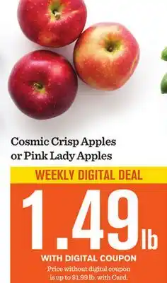 Mariano's Cosmic Crisp Apples or Pink Lady Apples offer