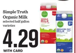 Mariano's Simple Truth Organic Milk offer