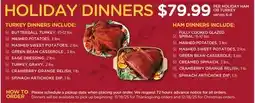 Mariano's HOLIDAY DINNERS offer
