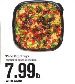 Mariano's Taco Dip Trays offer