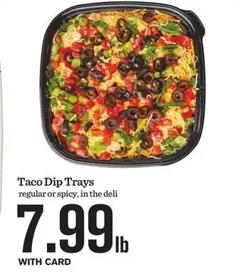 Mariano's Taco Dip Trays offer