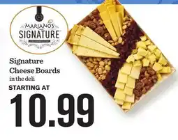 Mariano's Signature Cheese Boards offer